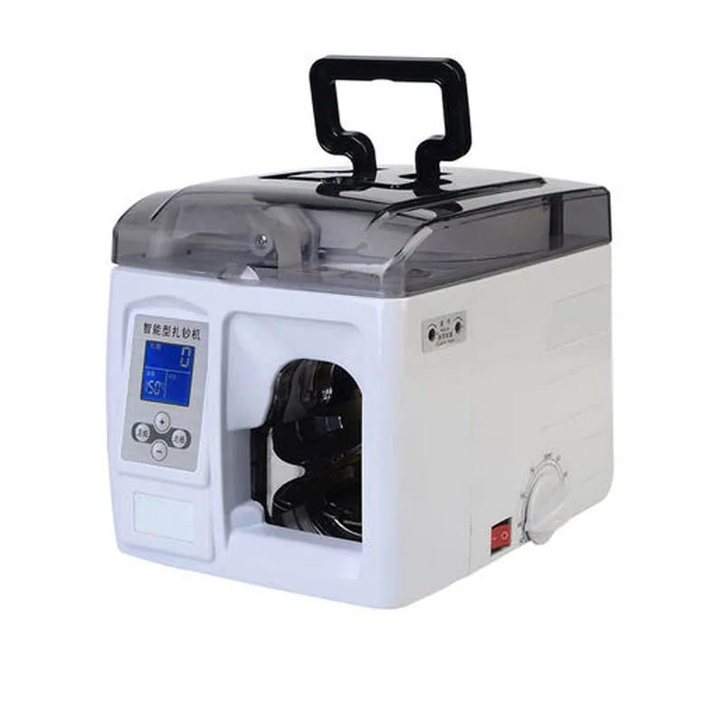 빠른 속도 돈 묶는 기계 220V 80W 지능형 지폐 바인더 묶는 기계 돈 노트 종이 바인딩 기계 K-100