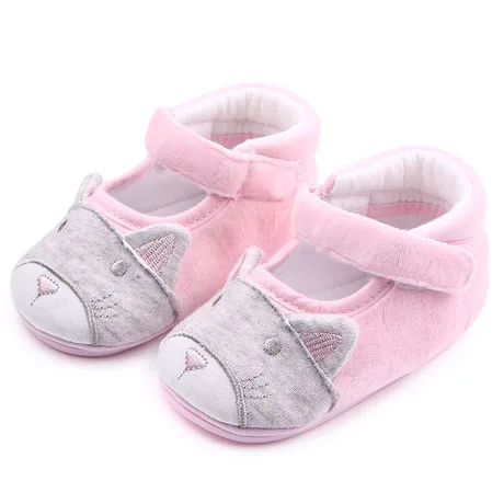 

First Walkers baby shoes baby girl's cotton fabric first walkers size 1 2 3 quality 2017 hook&loop whole sale hot new pink soft