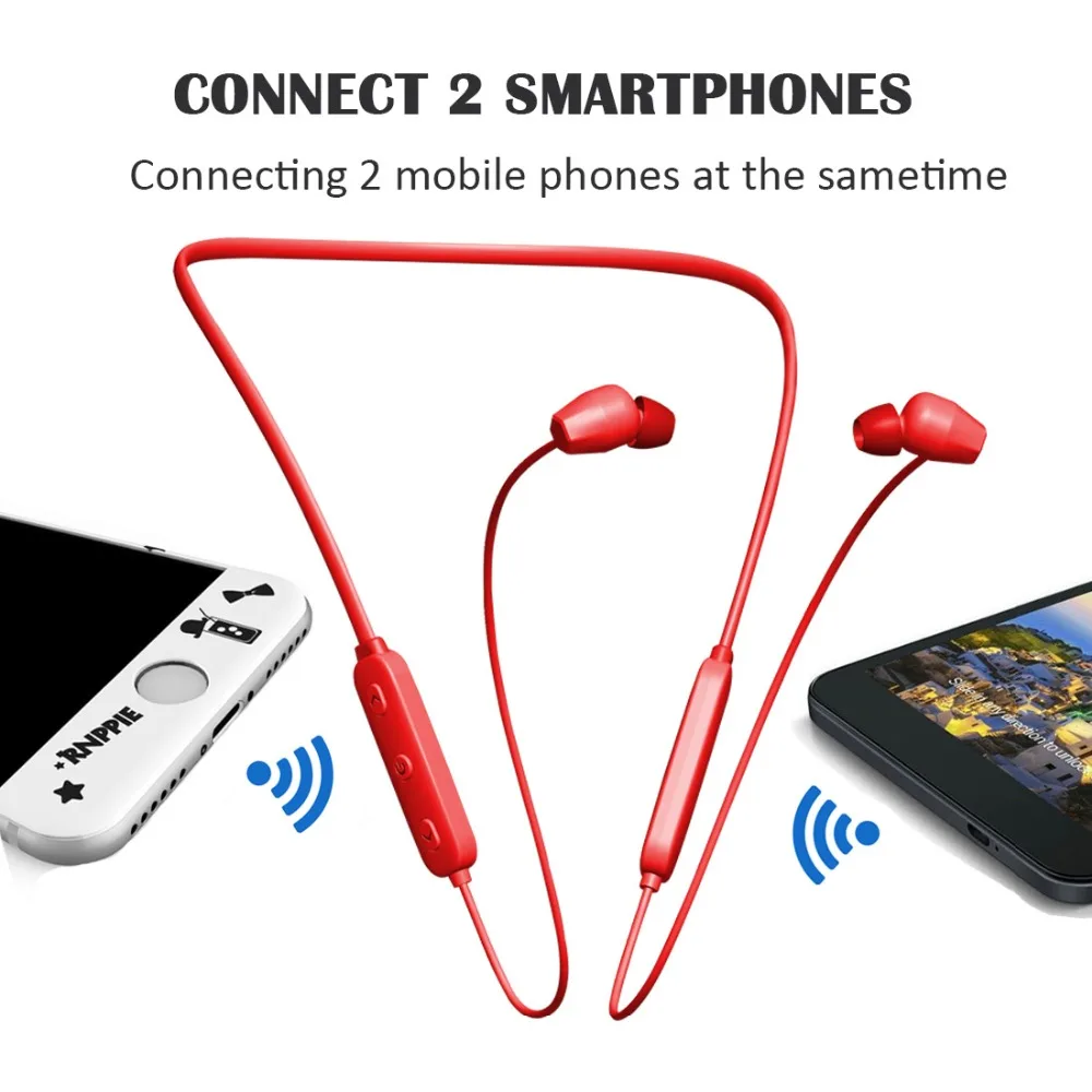 Bluetooth 5 0 наушники 10 часов водонепроницаемые Беспроводные спортивные с микрофоном
