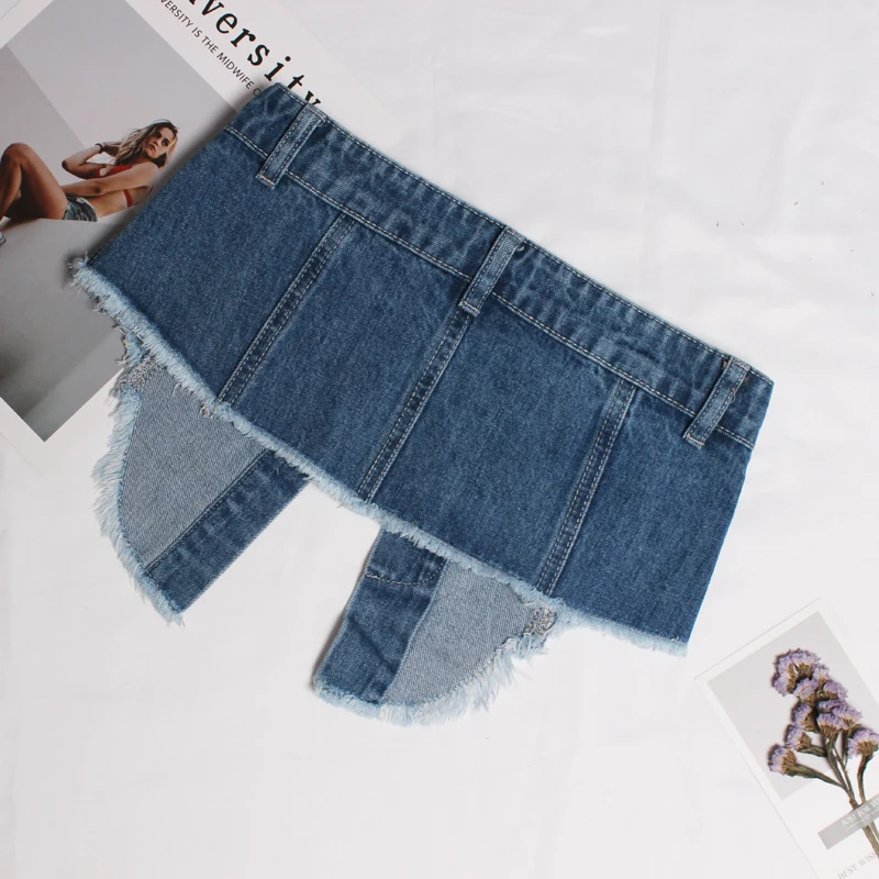 [YaLee] Новая мода весна лето Синие ремни карманы однобортный с кисточками нестандартный широкий Джинсовый пояс женский Y605