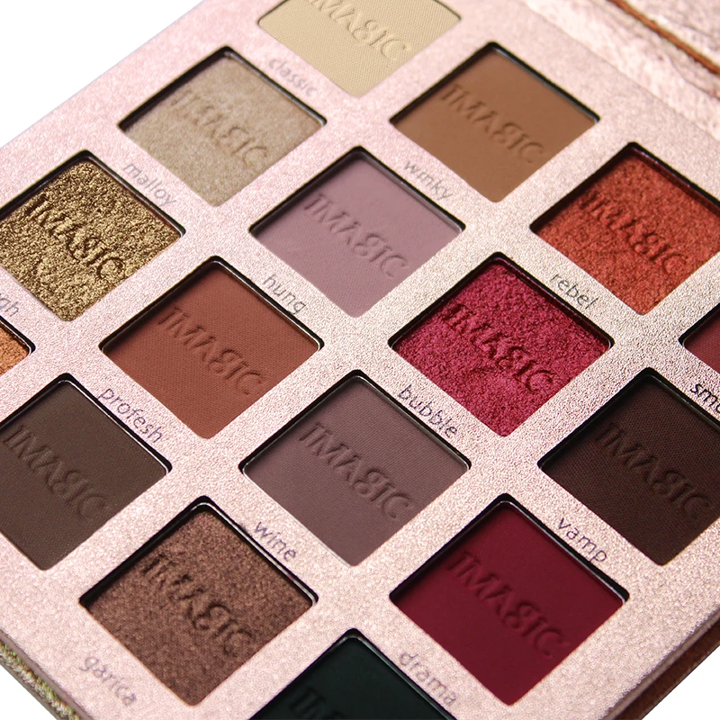 

IMAGIC Eyeshadow Powder 16 Colors Palette Shimmer Matte Eye Shadow Waterproof Cosmetics Mineral Glitter Entry level Eyeshadow