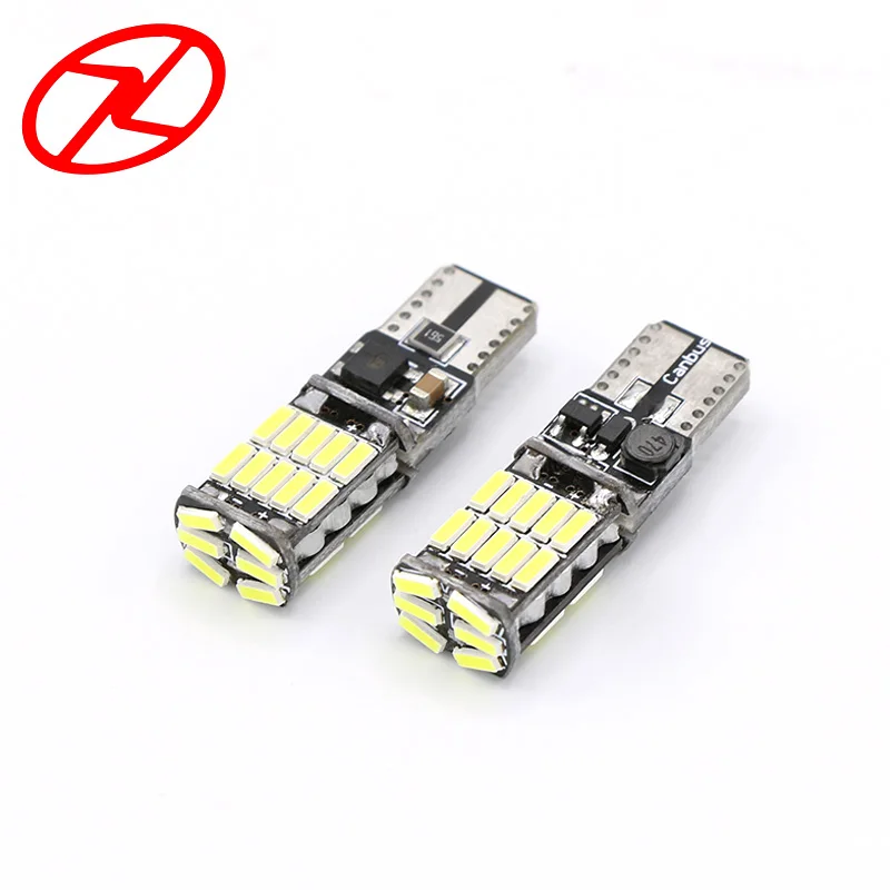 

2x W5W LED T10 4014 26SMDCar lamps 168 194 Turn Signal License Plate Light Trunk Lamp Clearance Lights Reading lamp 12V White