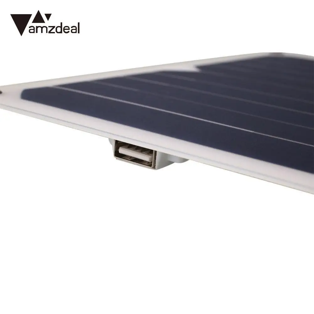 Amzdeal универсальный портативный 5 в 5 Вт Солнечная зарядная Панель батарея зарядное устройство доска комплект путешествия для мобильного телефона MP3 MP4