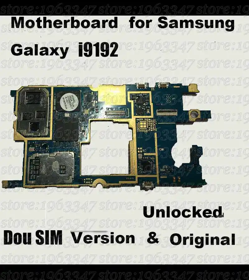 Original Unlocked For Samsung galaxy S4 mini i9192 motherboard 100 working mainboard with software logic system