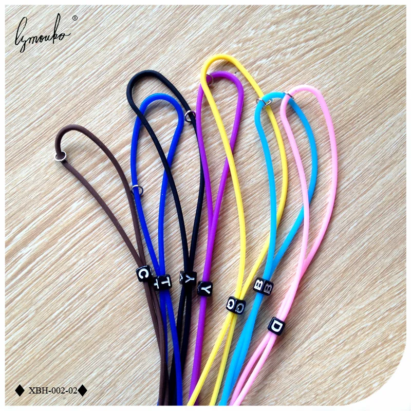 Glasses straps Lymouko 2pcs/Lot High Elastic Anti Slip Silicone Sunglasses Glasses Cords Lanyard Eyeglasses Chain Cord Holder String Rope