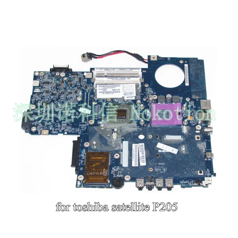 

K000057530 ISRAA LA-3441P For toshiba Satellite P200 P205 laptop motherboard 965GM DDR2 without graphics slot free CPU