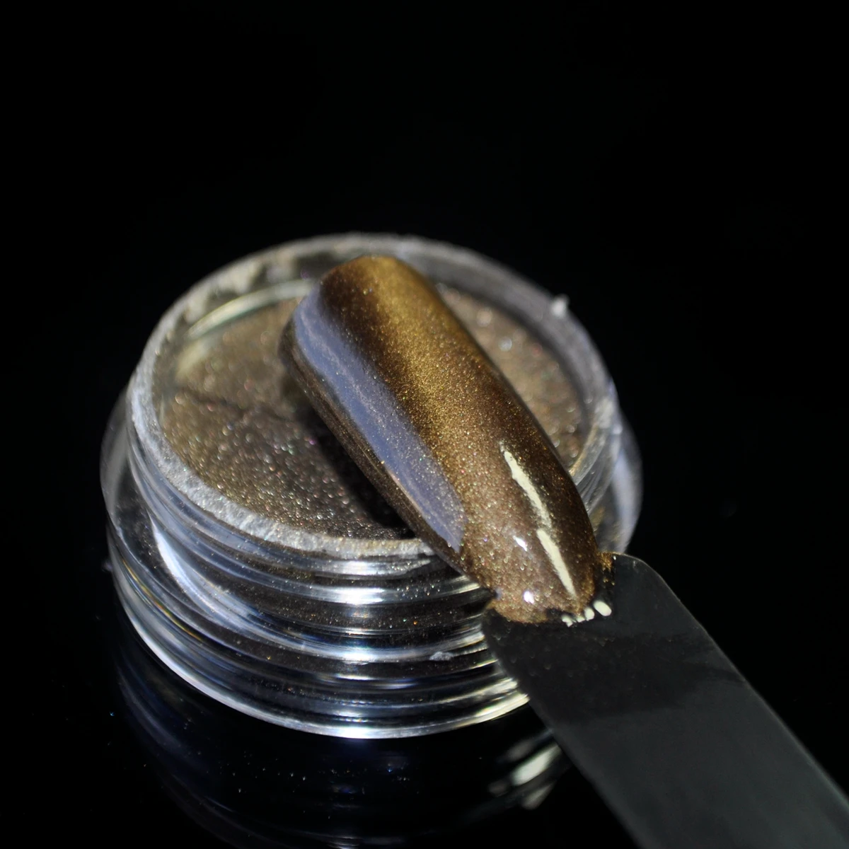 

Bronze Chameleon Cat Eyes 3D Nail Art Powder Mirror Glitter Shimmer Magnetic Acrylic Nail Galaxy Glitter Powder D8076