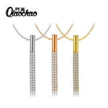 CZ Necklaces & Pendants Gold-colour Fashion Imitation Gemstone Jewelry For Women X188