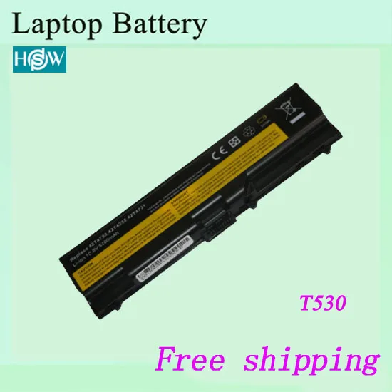 Notebook battery For LENOVO laptop battery For ThinkPad T430 T430i T530 W530