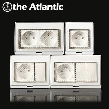 

IP55 Waterproof Box FR Standard Plug French Socket External Wall Socket Outlet With Cover Outdoor Dust-Proof Box 110~250V 16A