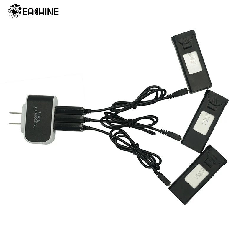 

VISUO XS809S RC Quadcopter Spare Parts 3-in-1 Battery Charger Set 3PCS 3.8V 1800mAh Rechargeable Lipo Battery