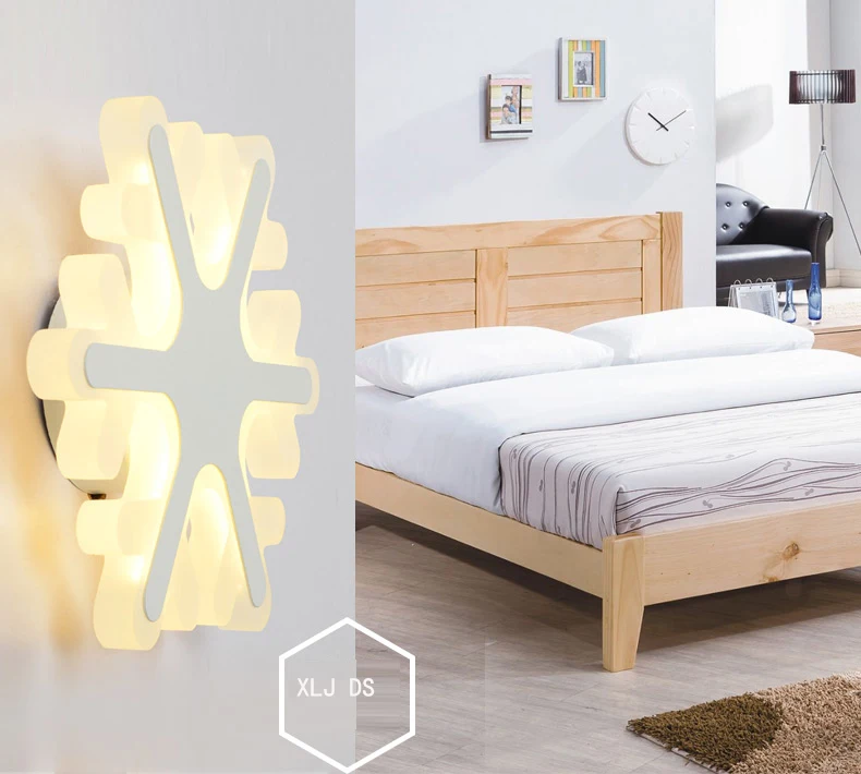 

Dia.25cm Snowflake shape LED wall lamp bedside lamp modernliving room corridor hallway stairs Pathway Sconce Lighting