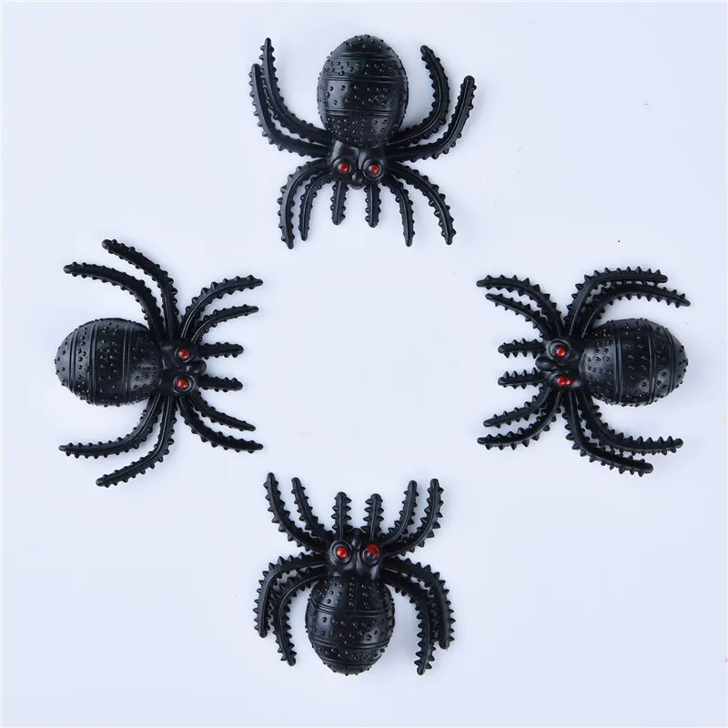 

Useful Plastic Black Spider Halloween Decoration Festival Supplies Funny Prank Toys Decoration Realistic Prop