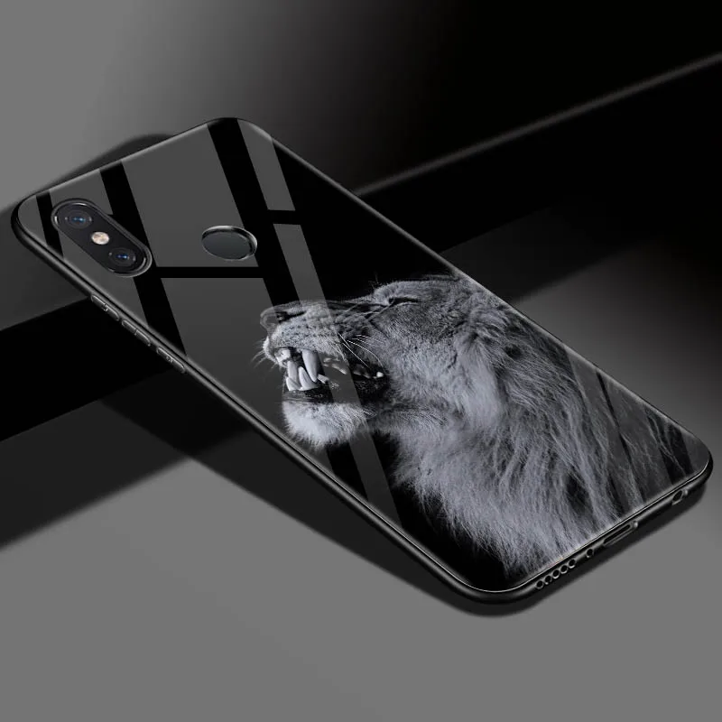 Стеклянный чехол для телефона Xiao mi 8 SE mi A2 Lite, окрашенный защитный чехол-накладка s Xiao mi Red mi Nota 6 pro Red mi 6A PRO mi Max 2 Max3