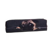 Pug Digital black 3D Printing cosmetic bag 2016 New Fashion women makeup bag Pencil Hot necessaire trousse de maquillage makyaj