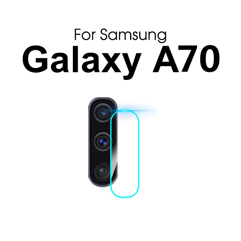 2 шт. Камера объектив из закаленного Стекло протектор для samsung Galaxy A10 A20 A30 A40 A50 A60 A70 M30 M20 S10E S10 плюс A7 с уровнем твердости 9H Стекло - Цвет: A70