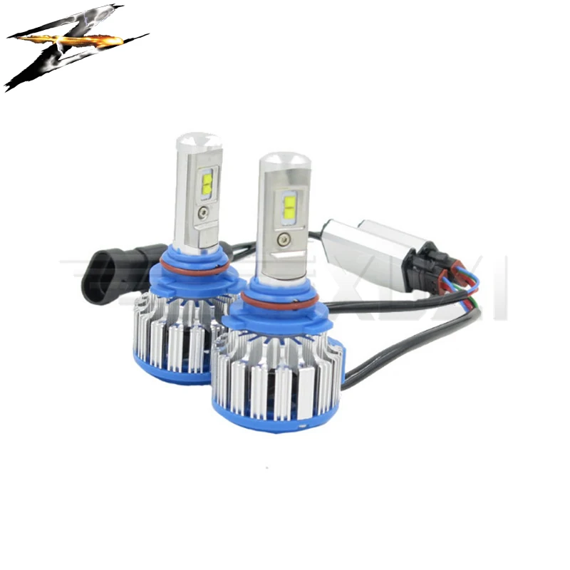 New T1 turbo Car Led Headlamp H1 H3 H4 H7 H8 H9 H11 9004 9005 9006 880 881 Running Light canbus lamp