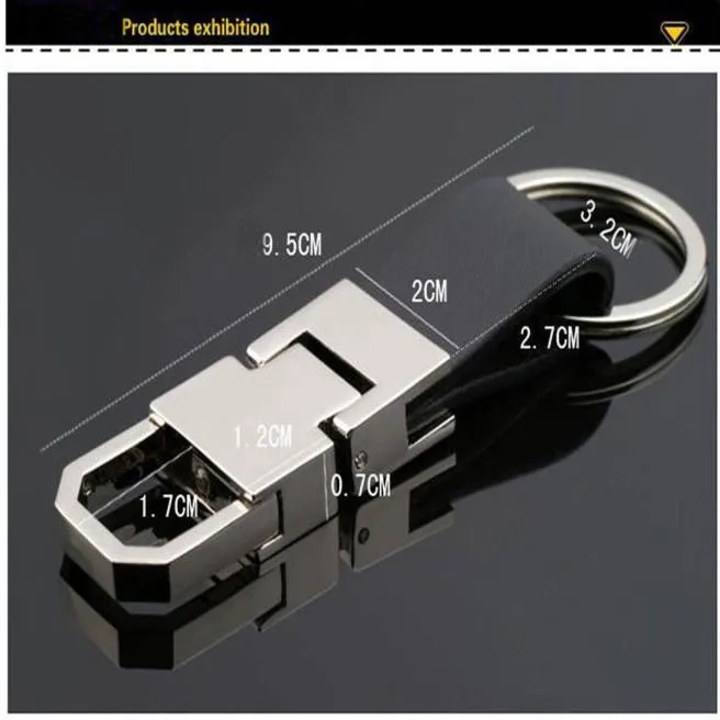 Горячее предложение моды кожаный ремешок брелок кольцо брелок Key Holder nov22