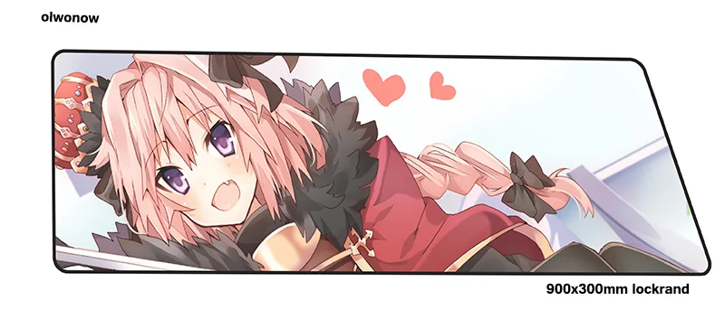 Fate Apocrypha коврик для мыши 900x300x3 мм самые дешевые коврики для мыши игровой коврик для мыши геймер HD печать персонализированные коврики для мыши Клавиатура ПК pad