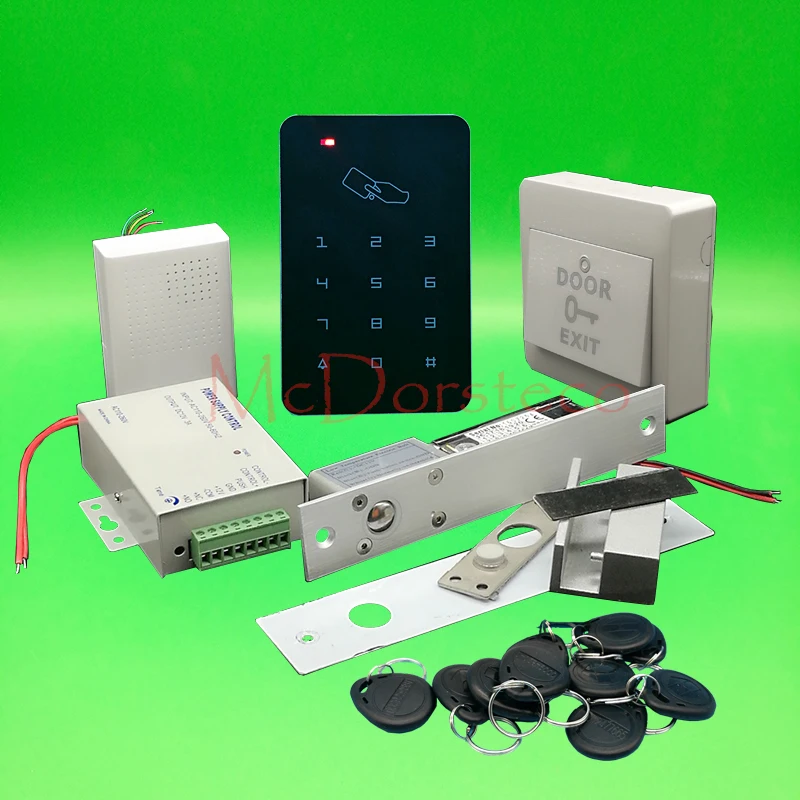 Brand New DIY Rfid Door Access Control Kit Set With Electric Bolt Lock Card Full Glass Door Access Control System Brand New DIY Rfid Door Access Control Kit Set With Electric Bolt Lock Card Full Glass Door Access Control System