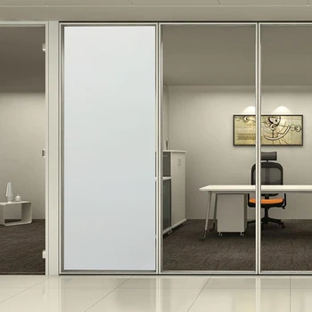 

0.92x10m White Frosted Non-Adhevise Privacy Window Glass Film for Bathroom Bedroom 36"x33ft