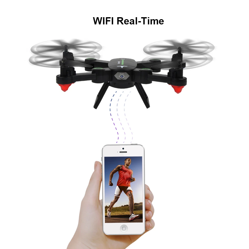 Селфи складной F16W высота удержания Wi-Fi FPV RC Квадрокоптер Дрон с HD камерой 2.0MP/0.3MP Дистанционное управление вертолет
