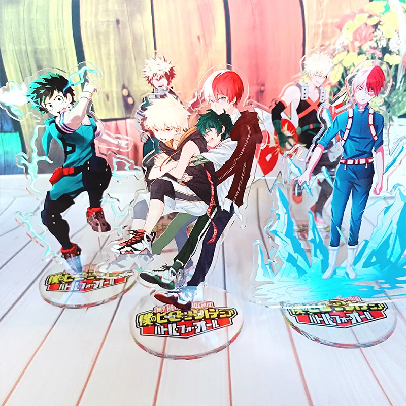 Аниме Boku no Hero academic Midoriya Izuku katsuki фигурка на акриловой подставке настольная