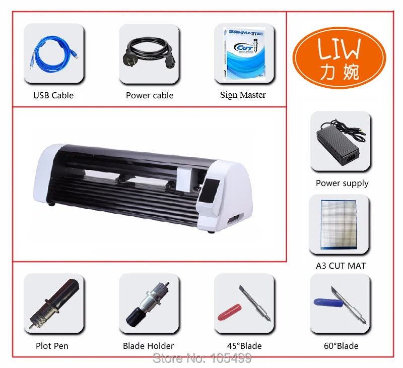 Cortador de Vinil com Câmera Novos Braços Software Signmaster Ofício Wi-fi Mini Vinil Adesivo Máquina Corte Frete Grátis 2020 4 Cheap Plotadora gráfica