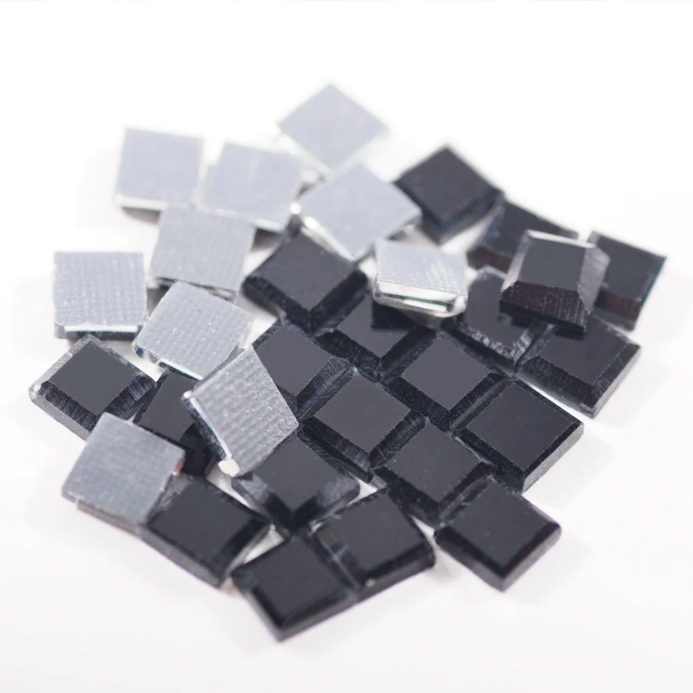 Black 200pcs 200 шт красочные зеркало площади 5x5 мм супер яркий Стекло Кристаллы Hot fix Стразы Strass исправления гладить Применение на ткани одежды DIY - Цвет: Black 200pcs