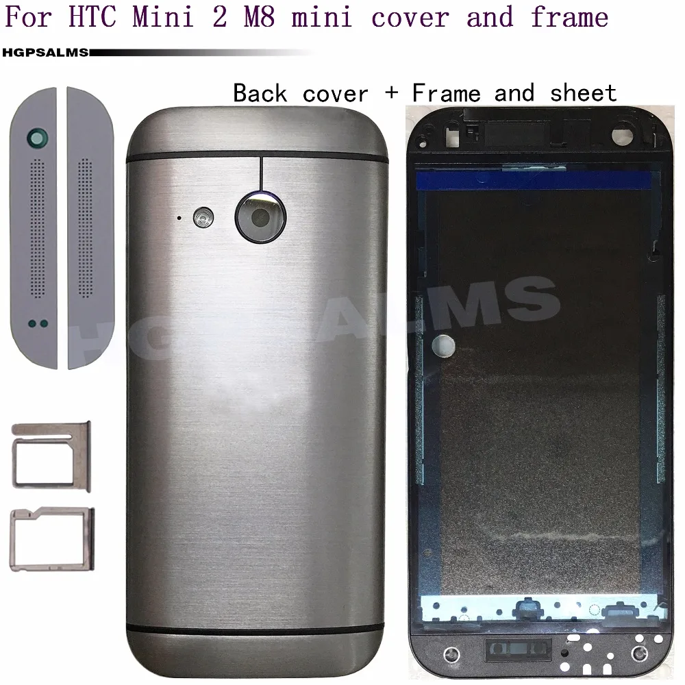 Для htc One Mini 2 M8 mini передняя рамка задняя крышка батарейного отсека задний корпус