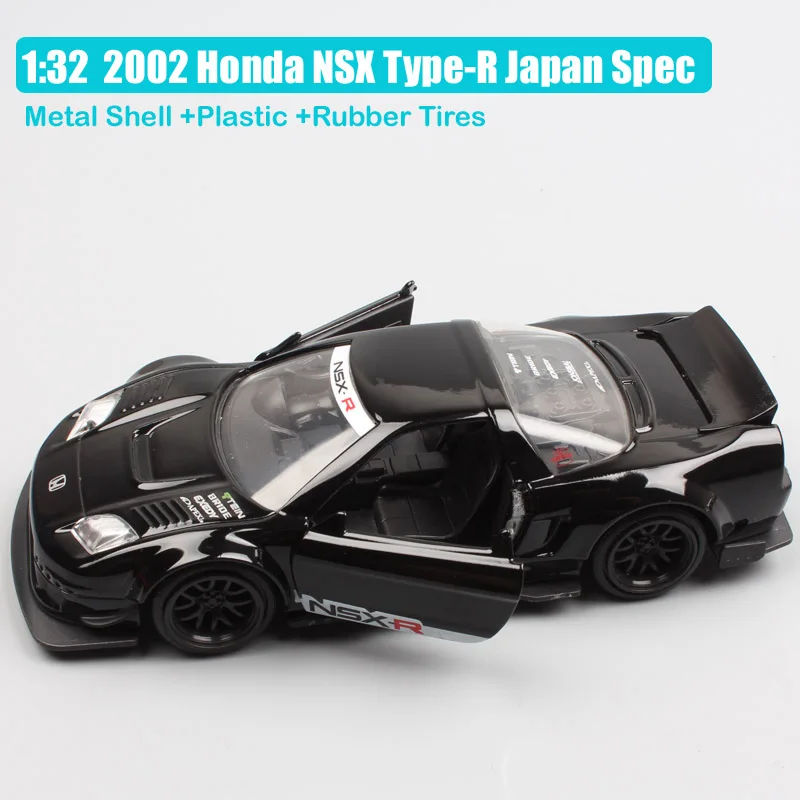 1:32 Масштаб Jada JDM тюнеры Ford GT Datsun 510 Chevy пикап Honda NSX Mazda RX-7 NISSAN Skyline GT-R R35 литая гоночная модель игрушки - Цвет: 2002 Honda NSXType-R