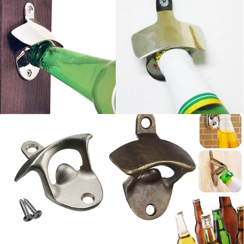 

Vintage Bottle Opener Wall Mounted Wine Beer Opener Tools Bar Drinking Accessories Home Decor Kitchen Party Supplies