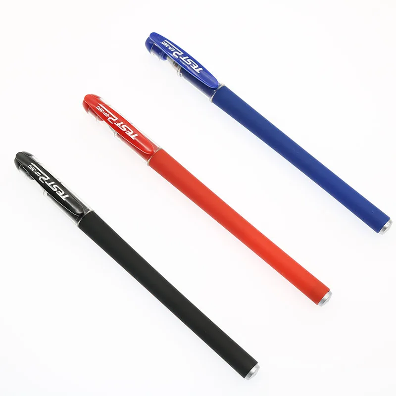 

3 Piece / Matte Gel Pen Black / Blue / Red 0.5mm Writing Office Signature Business