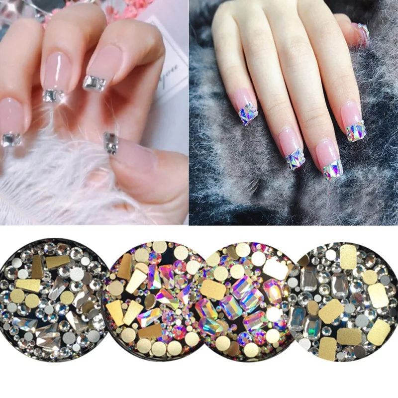 

Nail Drill Round Diamond Nail Jewelry Crystal Nail Sticker DIY Nail