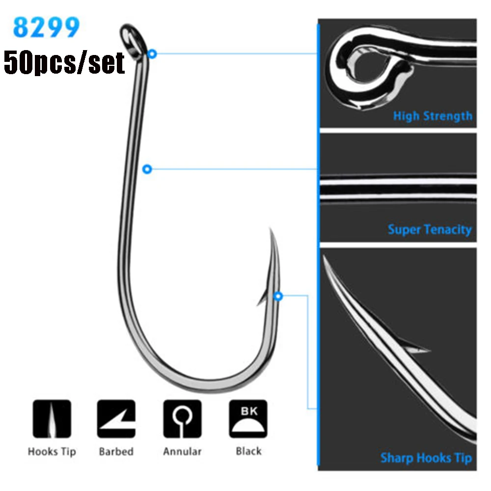 Buy 50Pcs Octopus Fishing Hook 8299 HC 72A Fishhook