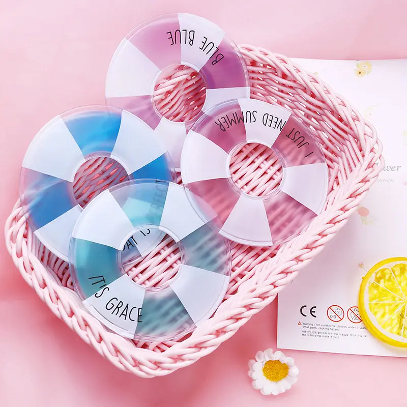 

PACGOTH Portable Insulated Mini Physiotherapy PVC Cooler Bags Cartoon Round Shape Kawaii Summer Cold Compress Ice Packs Gel 1 PC