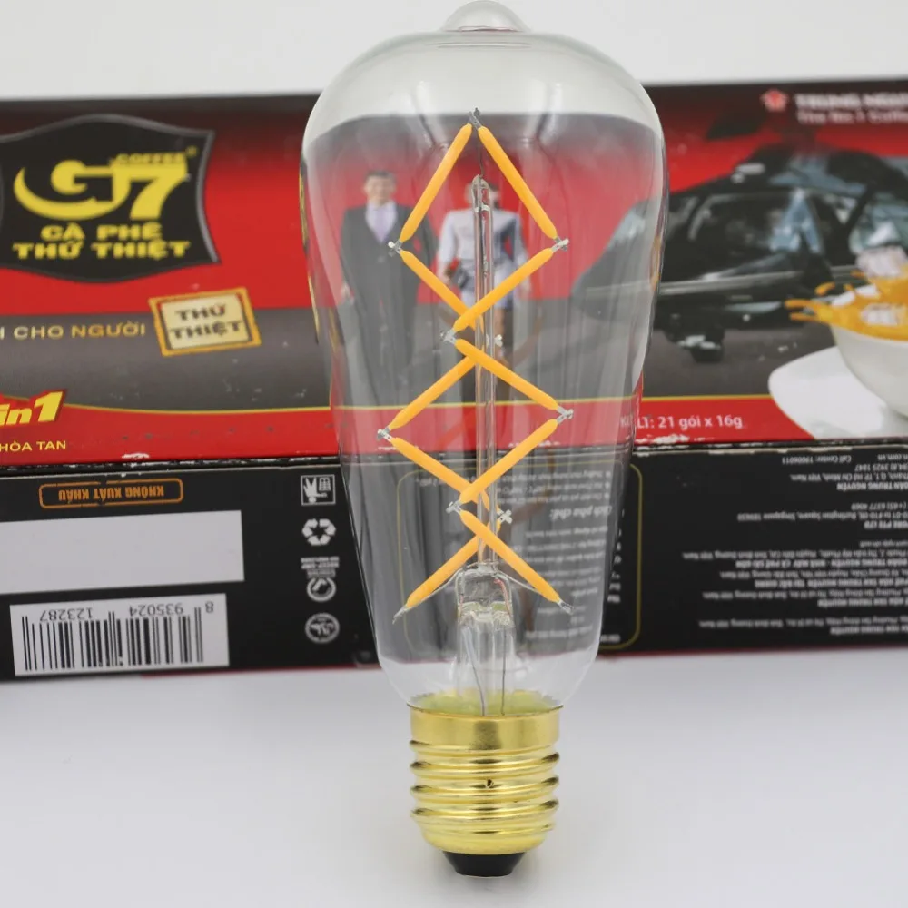 Grensk ST64 E27 LED 220V жемчужная рыболовная лампа Светодиодная накаливания с