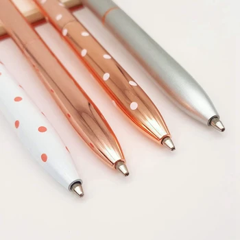 

Pineapple Pens Cute Ballpoint Pens, Rose Gold Metal Pen, White, Silver Office Supplies and School Desk Accessories, Fancy Nice