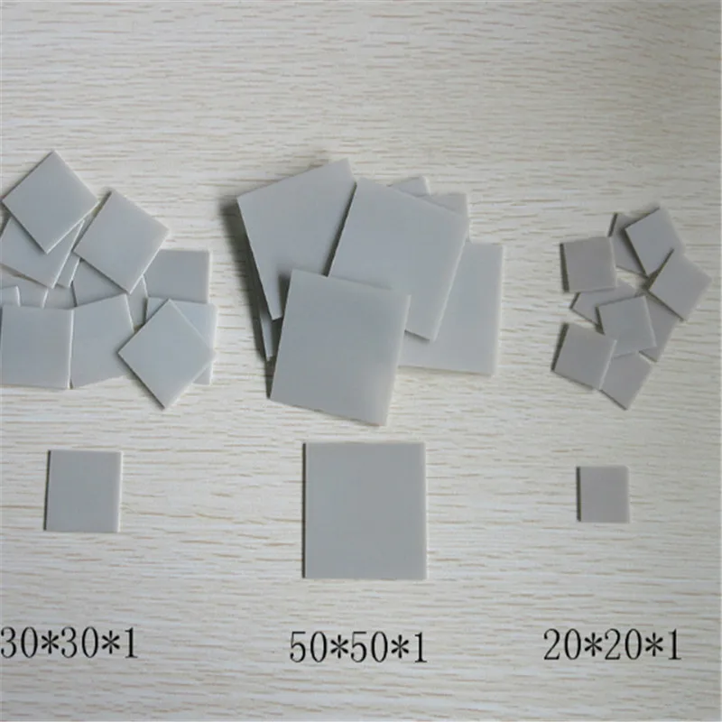 Айн алюминиевый нитрид керамический Лист Алюминиевый нитрид керамическая подложка 3,6*3,6/50*50 непористый нестандартный на заказ