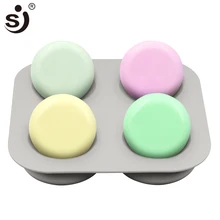 ש"י 3d סיליקון סבון תבניות עבודת יד עגול צורות לסבון ביצוע טופס, בטוח ולא רעיל(China)