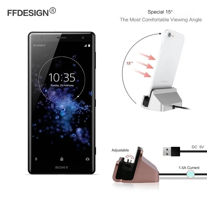 

For Sony Charger Dock Docking Station For Sony Xperia XZ3 XZ2 XZ1 Compact XZ Premium L1 L2 Charger Charging Station Dock Base
