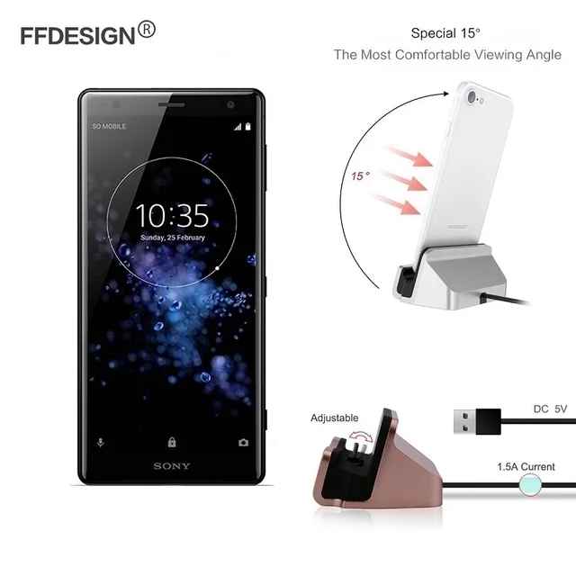 For Sony Charger Dock Docking Station Xperia Xz3 Xz2 Xz1 For Sony Charger Dock Docking Station Xperia Xz3 Xz2 Xz1 Compact Xz Premium L1 L2 Charging Base