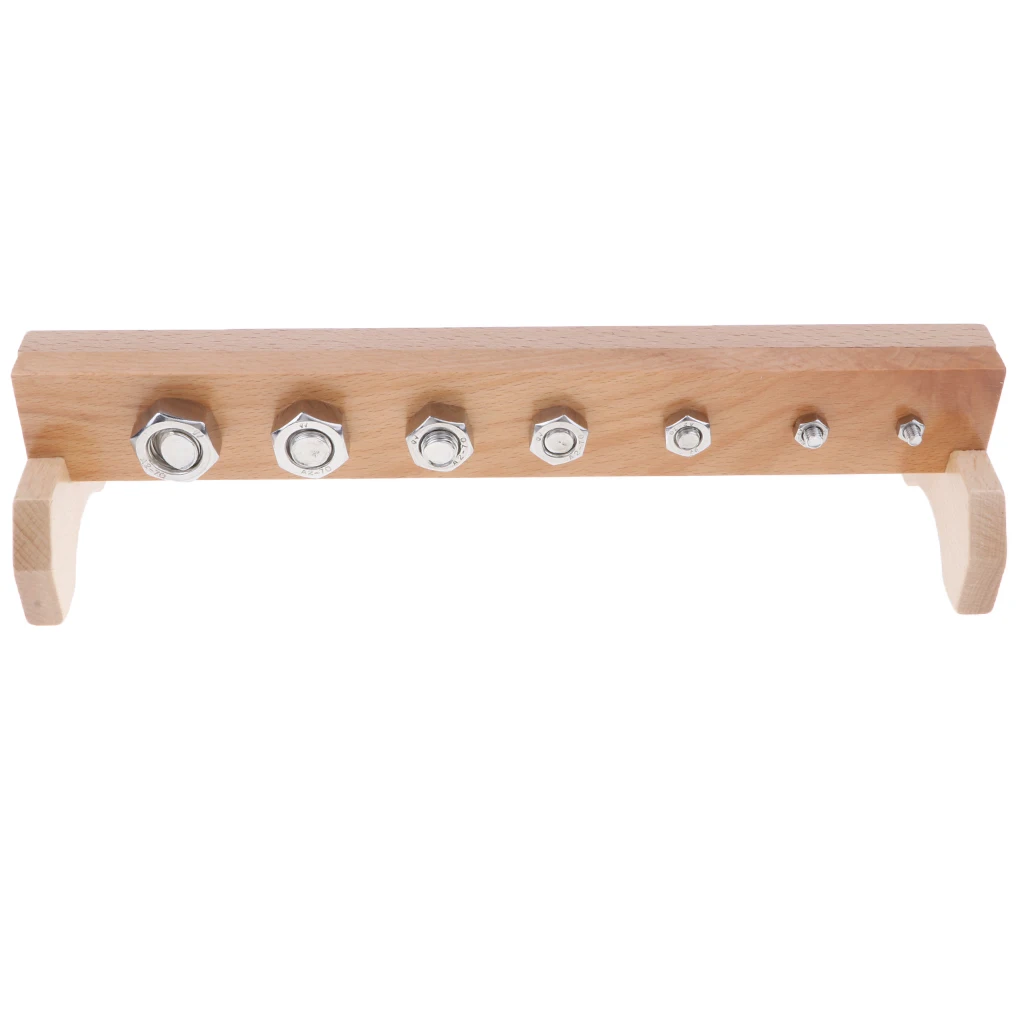 Kids Children's Educational Montessori Teaching Toy - Wooden Screw Board & Nuts Set Early Educational Developmental Toy