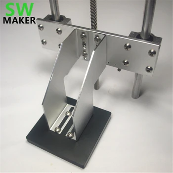 

SWMAKER SLA/DLP 3D printer Z axis build platform kit for DIY UV resion DLP/SLA 3D printer build plate support arm+TR8 delrin nut