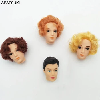 

4pcs/lot 1/6 Dolls Accessories Doll Heads For Ken Boy Doll Men Boyfriend Prince Ken Male Doll Heads For Boy Ken DIY Toys