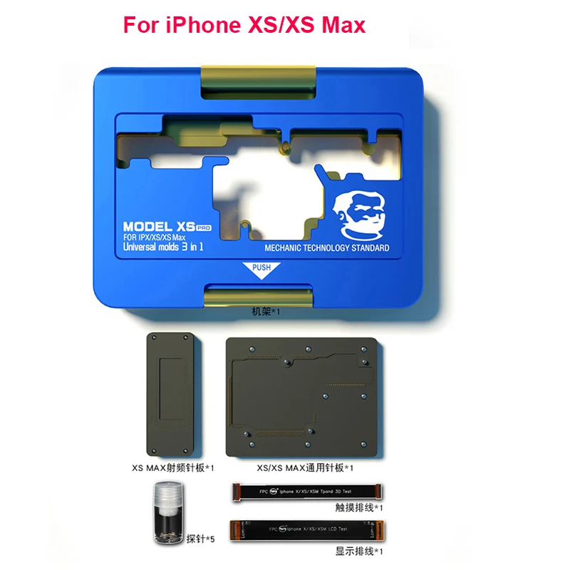 For iPhone XS XS Max Механический полнофункциональный тестер материнской платы для iPhone X Xs/Xs Max дисплей сенсорный wifi камера ID обслуживания платформы - Цвет: For iPhone XS XS Max