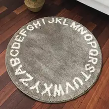 Скандинавский стиль 26 букв игры коврики Декор одеяло Современная комната фон ковер подарок для детей круглый ковер домашний декор