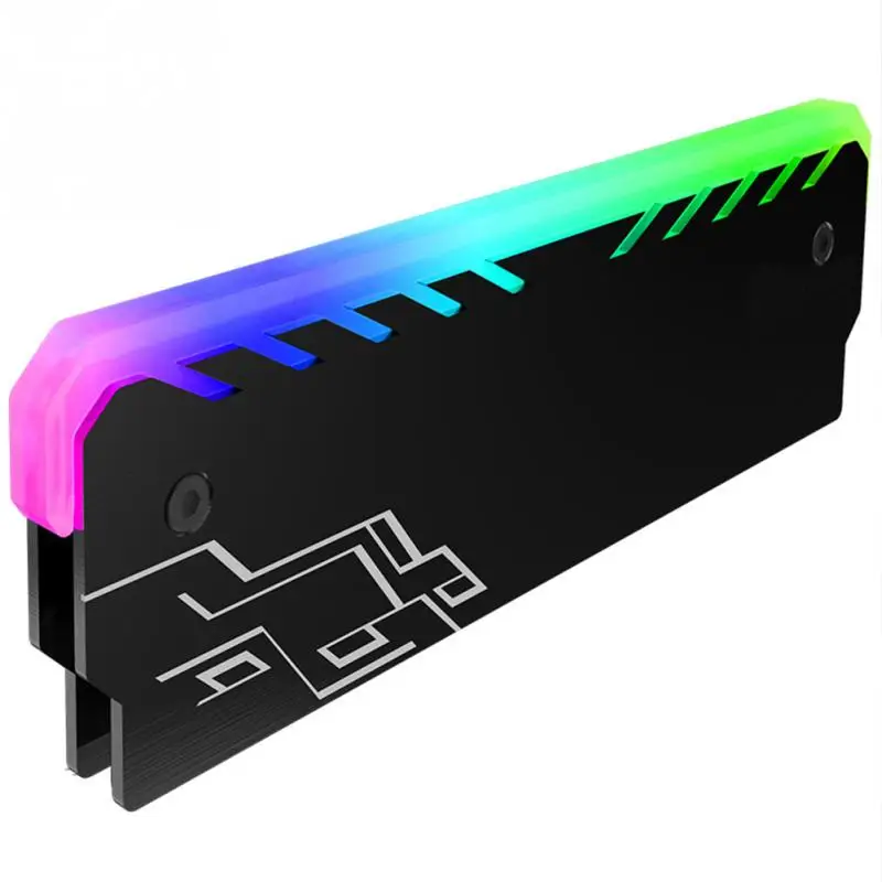 RGB цвет DDR3 DDR4 теплоотвод ОЗУ кулер 250 цветов светлый алюминиевый радиаторный