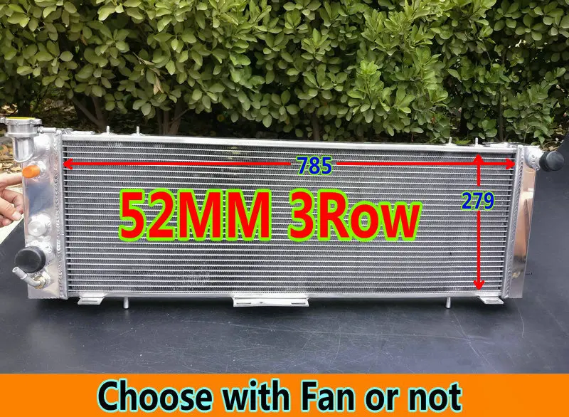 Aluminum Race Radiator For 1991-2001 Jeep Wagoneer/Cherokee XJ &amp Comanche MJ Pickup Truck 2.5L/4.0L 150Cu/242Cu AT/MT + 7&quotFans |