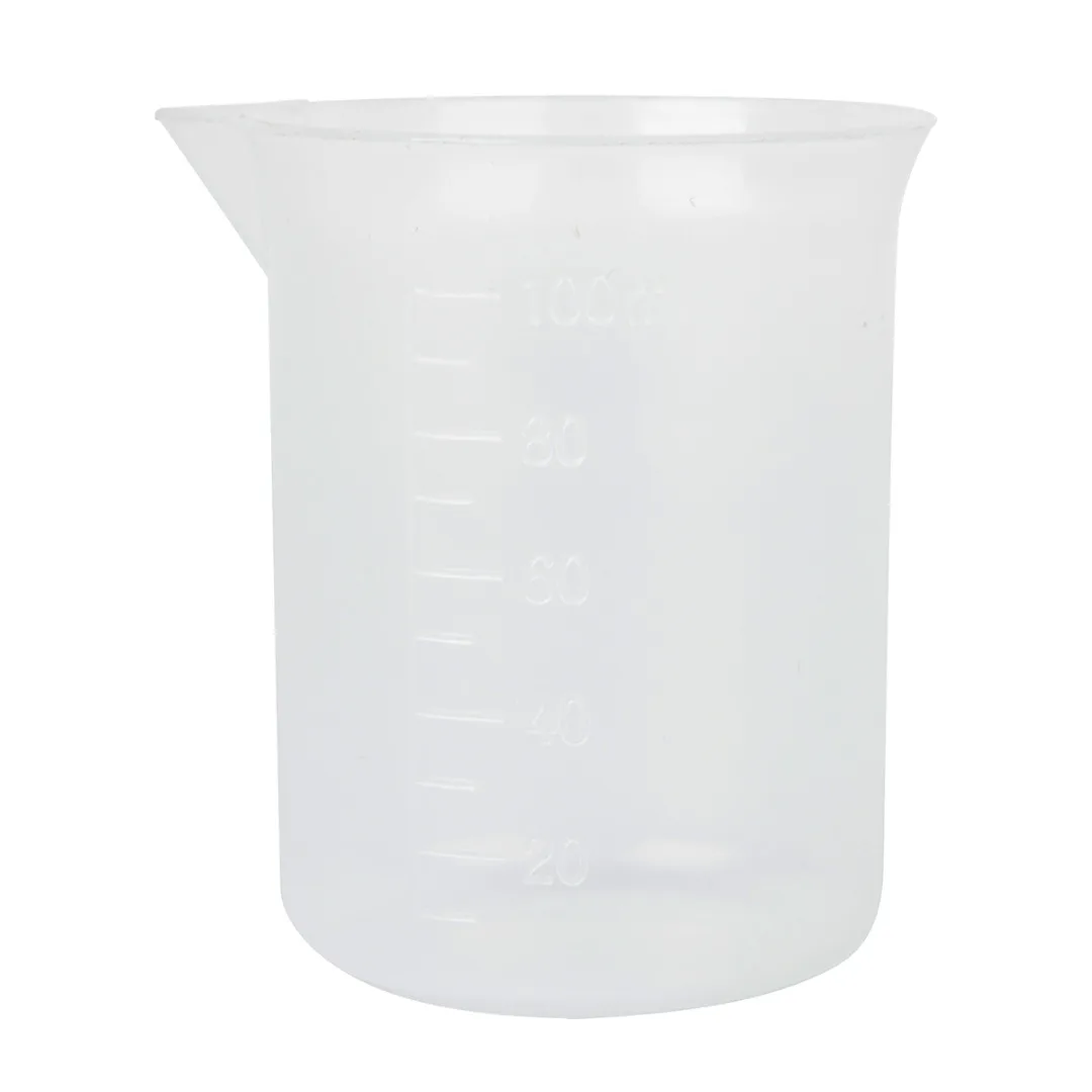 

1pc 100ml Measuring Jug Plastic Measure Cup Graduated Pour Spout Surface For Kitchen Cooking Bakery Lab Tool